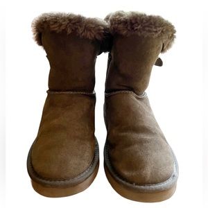 Women’s Grey Warm Fur Winter Boots